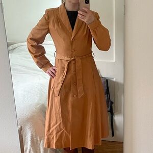 Vintage Sears Camel A-Line Trench Coat